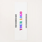 Uw bedrijf Logo en tekst Yoga Mat Voorbeeld (Achterkant)