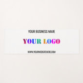 Uw bedrijf Logo en tekst Yoga Mat Voorbeeld (Voorkant (horizontaal))