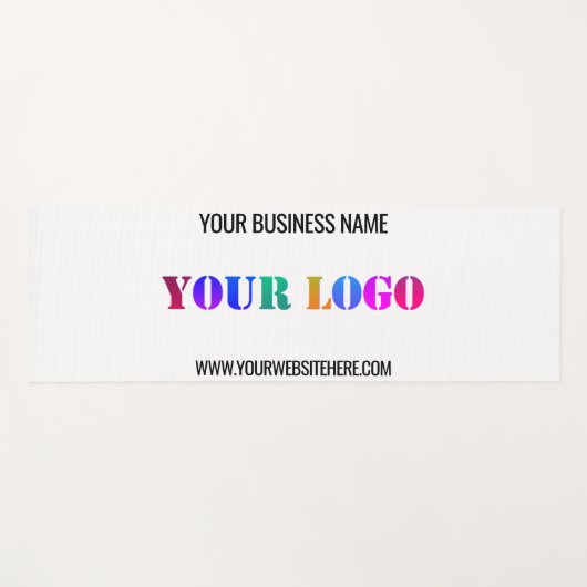 Uw bedrijf Logo en tekst Yoga Mat Voorbeeld (Voorkant (horizontaal))