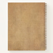 Uw bedrijf Logo en tekstbedrijf Branded Brown Notitieboek (Achterkant)