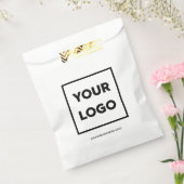 Uw Bedrijf Logo en Website Bedrijf Bedankzakje (Gezegeld)