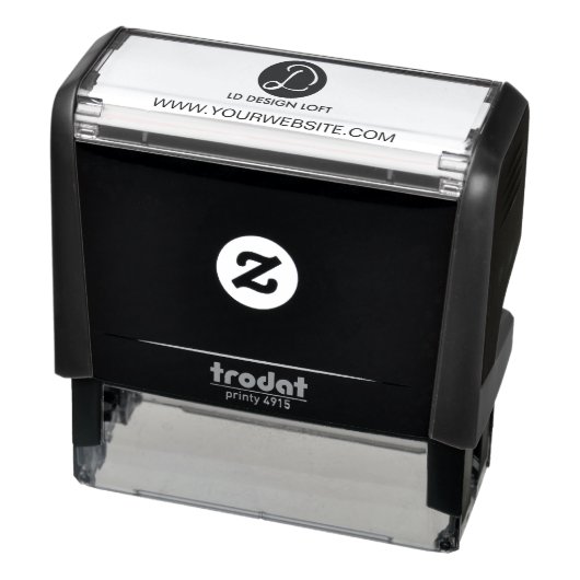 Uw Bedrijf Logo en website hier Zelfinktende Stempel (Product)