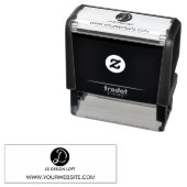 Uw Bedrijf Logo en website hier Zelfinktende Stempel (In situ)