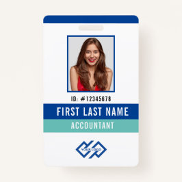 Uw bedrijf Logo Foto Naam ID Badge