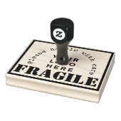 Uw Bedrijf Logo Fragile verzending rubber stempel (Stempel)
