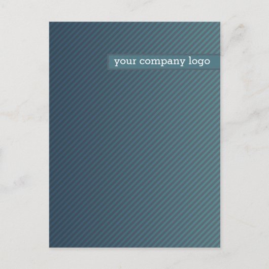 UW BEDRIJF LOGO, gepersonaliseerd Aankondigingskaart (Voorkant)