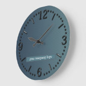 UW BEDRIJF LOGO, gepersonaliseerd Grote Klok (Hoek)