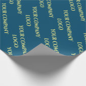 Uw bedrijf logo gepersonaliseerd inpakpapier (Hoek)