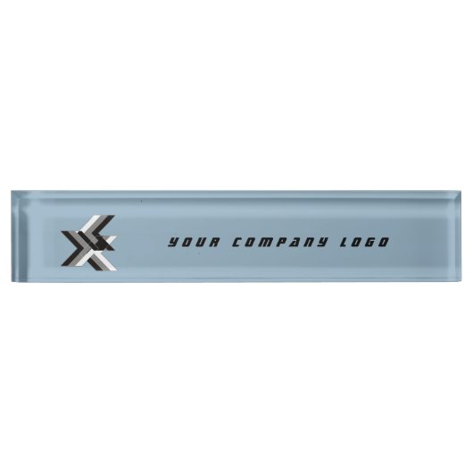 UW BEDRIJF LOGO, gepersonaliseerd Naambordje (Voorkant)