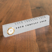 UW BEDRIJF LOGO, gepersonaliseerd Naambordje (Zijkant)