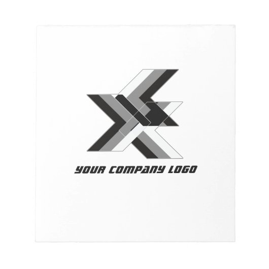 UW BEDRIJF LOGO, gepersonaliseerd Notitieblok (Voorkant)