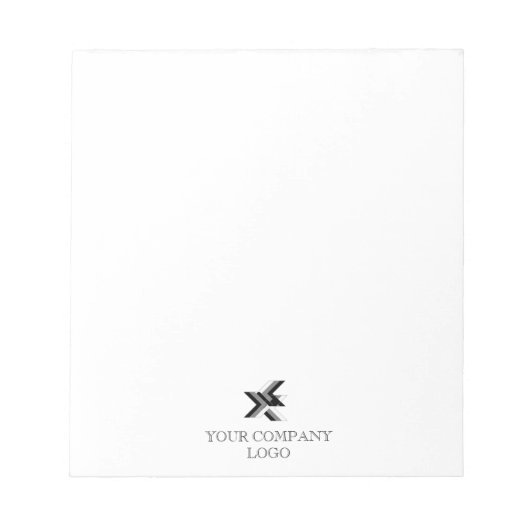 UW BEDRIJF LOGO, gepersonaliseerd Notitieblok (Voorkant)