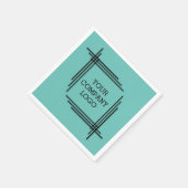 UW BEDRIJF LOGO, gepersonaliseerd Servet (Hoek)