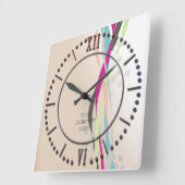 UW BEDRIJF LOGO, gepersonaliseerd Vierkante Klok (Hoek)