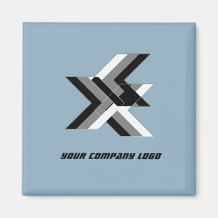 UW BEDRIJF LOGO, gepersonaliseerd, voeg jouw tekst Magneet