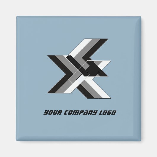 UW BEDRIJF LOGO, gepersonaliseerd, voeg jouw tekst Magneet (Voorkant)