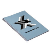 UW BEDRIJF LOGO, gepersonaliseerd, voeg jouw tekst Notitieboek (Rechterzijde)