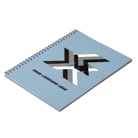 UW BEDRIJF LOGO, gepersonaliseerd, voeg jouw tekst Notitieboek (Linkerzijde)