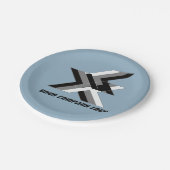 UW BEDRIJF LOGO, gepersonaliseerd, voeg jouw tekst Papieren Bordje (Gekanteld)