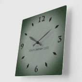 UW BEDRIJF LOGO, gepersonaliseerd, voeg jouw tekst Vierkante Klok (Hoek)