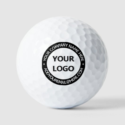 Uw bedrijf Logo golfballen Voorbeeld aangepaste te (Voorkant)