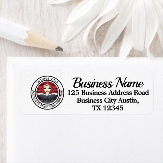 Uw bedrijf logo hier. etiket (Insitu)