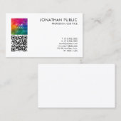 Uw bedrijf Logo hier QR Code Professional Visitekaartje (Voorkant / Achterkant)