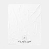 Uw bedrijf Logo hier stijlvol eenvoudig Fleece Deken (Voorkant)