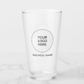 Uw bedrijf Logo hier tekst medewerker bier Glas (Achterkant)