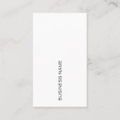 Uw bedrijf Logo Hier Typografie Modern Verticaal Visitekaartje (Voorkant)