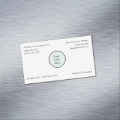 Uw bedrijf Logo Informatie Registratie Magnetisch Visitekaartje (Voorbeeld)