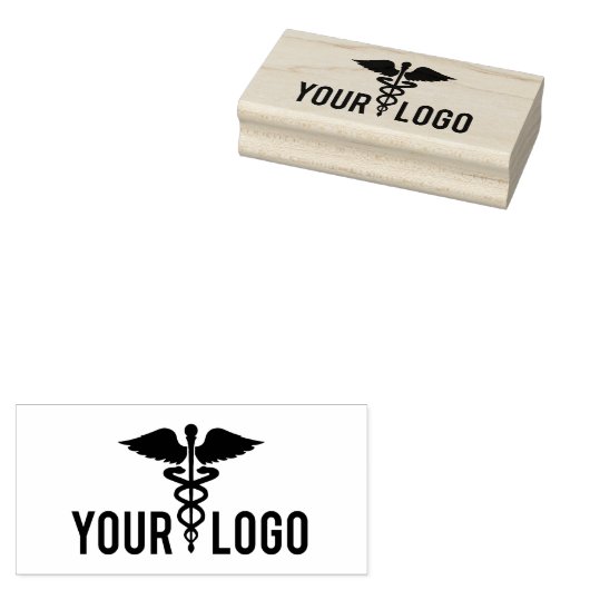 Uw bedrijf Logo Medisch Centrum Rubberstempel (Gestempeld)