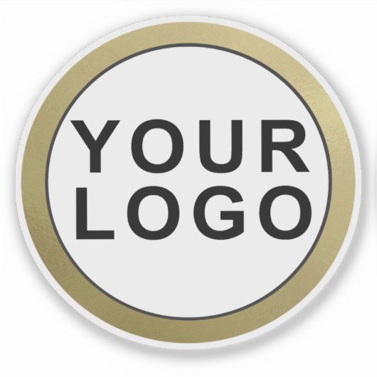 Uw Bedrijf Logo Merk Waterfles Sticker (Voorkant)