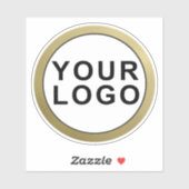 Uw Bedrijf Logo Merk Waterfles Sticker (Vel)