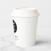 Uw bedrijf Logo Minimalistische promotie Aangepast Papieren Bekers (Links)