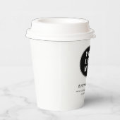 Uw bedrijf Logo Minimalistische promotie Aangepast Papieren Bekers (Rechts)