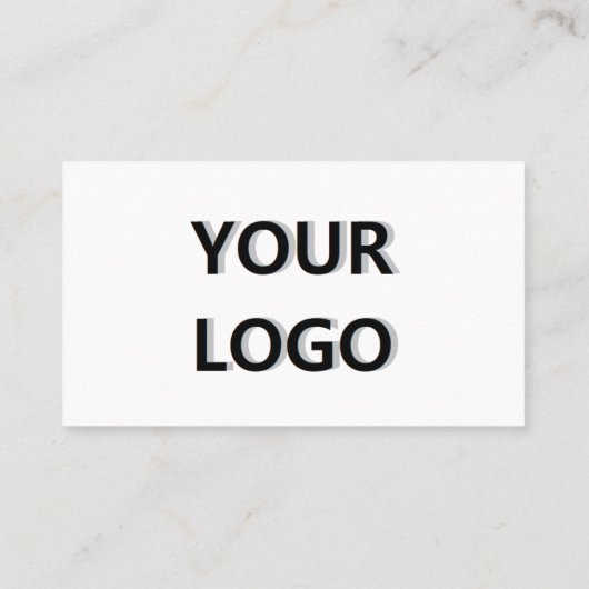 Uw bedrijf Logo Naam Info Business Card Template Visitekaartje (Achterkant)