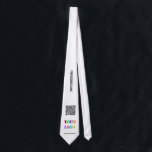 Uw bedrijf Logo naam website QR Code Stropdas<br><div class="desc">Stropdassen met uw QR-code, Logo, naam en website Promotionele gepersonaliseerde kleuren / tekst - Modern zakelijk of persoonlijk Stropdas cadeau - Uw Logo toevoegen - QR-code - Afbeelding - Foto / naam - Bedrijf / website of e-mail of telefoon - Contactinformatie - Formaat wijzigen en verplaatsen of verwijderen / onderdelen...</div>
