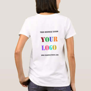 Uw Bedrijf Logo Naam Website T-shirt Sjabloon
