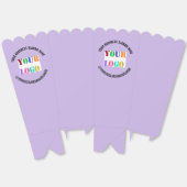 Uw bedrijf Logo Popcorn Box Voorbeeld aangepaste t Bedankdoosjes (Ongevouwen)