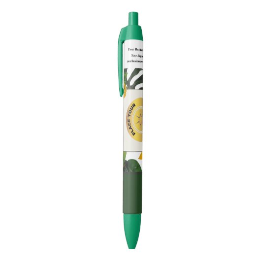 Uw bedrijf Logo Promotionele Business Custom Zwarte Inkt Pen (Top (Verticaal))