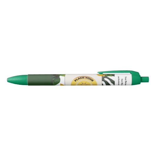 Uw bedrijf Logo Promotionele Business Custom Zwarte Inkt Pen (Bovenkant)