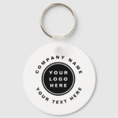 Uw bedrijf Logo QR Code Bedrijfsbedrijf Sleutelhanger (Voorkant)