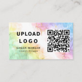Uw Bedrijf Logo & QR Code Opal Stone Company Visitekaartje (Voorkant)