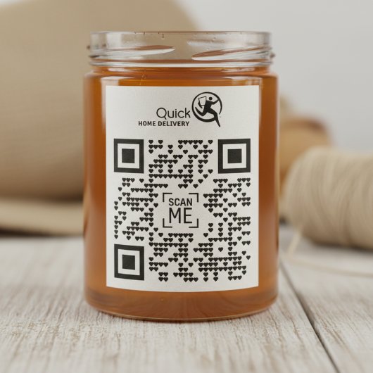 Uw Bedrijf Logo QR Code Rubber Stamp Zelfinktende Stempel