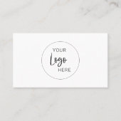 Uw bedrijf Logo QR-code | Visitekaartje (Voorkant)