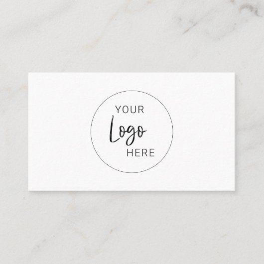 Uw bedrijf Logo QR-code | Visitekaartje (Voorkant)