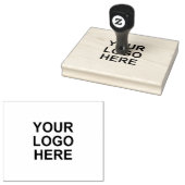 uw bedrijf logo rubberen inktstempel L Rubberstempel (Gestempeld)