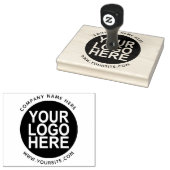 Uw bedrijf Logo Rubberstempel (Gestempeld)