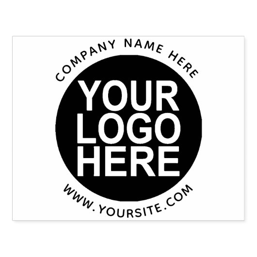 Uw bedrijf Logo Rubberstempel (Afrduk)